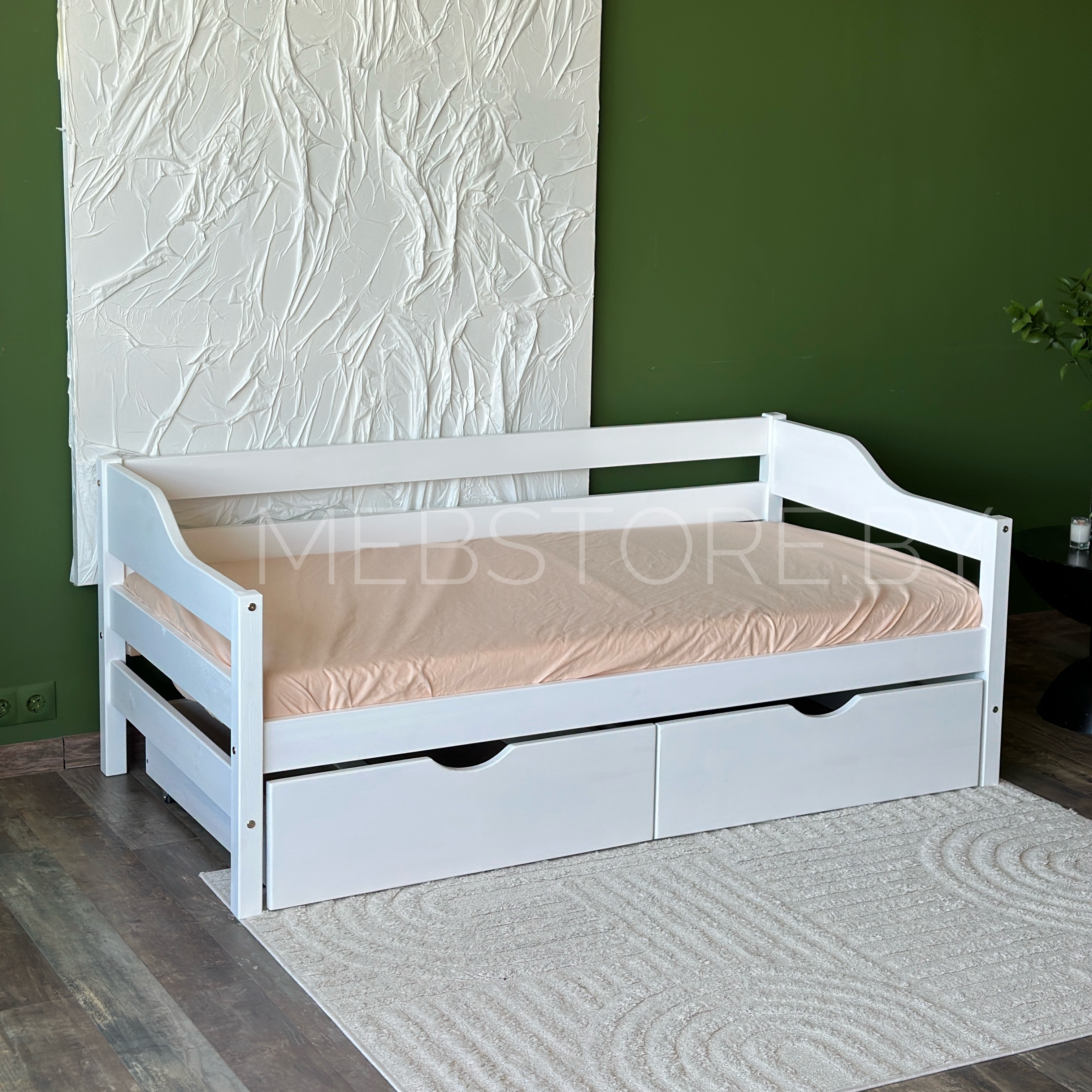 IMG_4113 Односпальная кровать "Моана" 80Х160, 80x180, 90x200 с ящиками — изображение 1