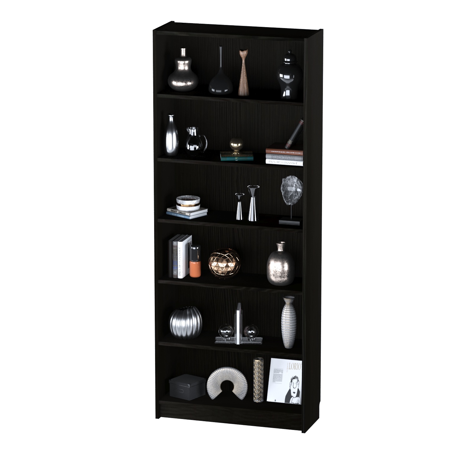 IMG_9005 Стеллаж Варма 80 шпонированный Черный ясень арт. 00364 — изображение 1